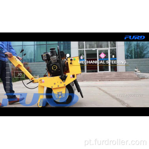 Rolo compactador vibratório de cilindro único com bomba importada (FYL-D600)